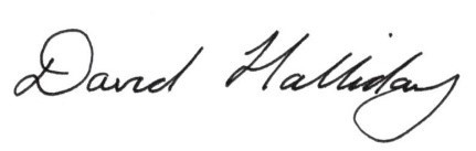 David Halliday signature